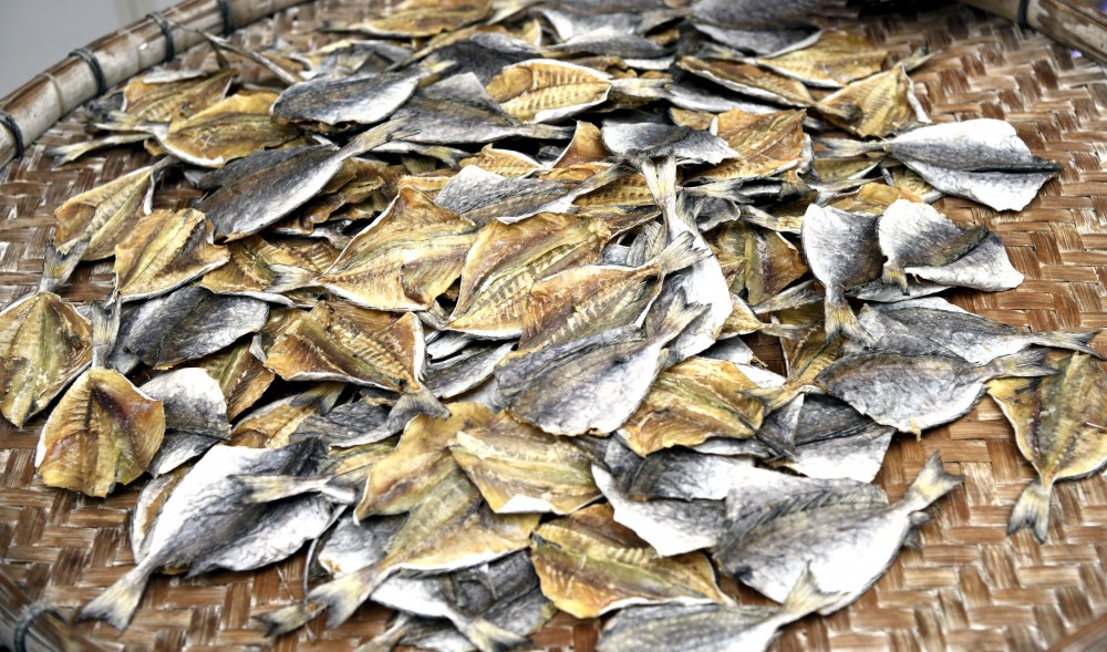 traditional oriental dried fish
